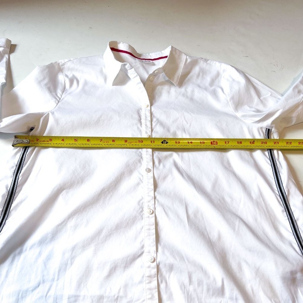 Gerry Weber white shirt with ribbon side trim Size 14 - Picture 8 of 9
